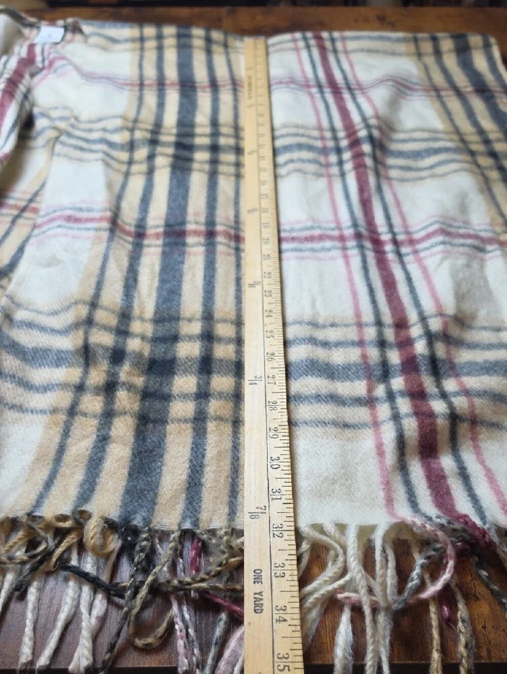 WOOLRICH | Plaid Fringe Shawl Cape Wrap Ruana Open Front Cozy | One Size